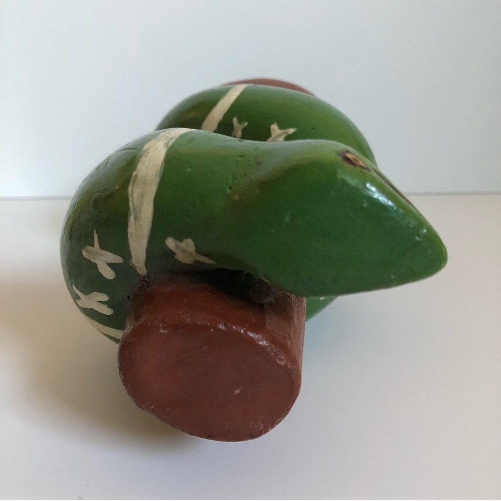 Amazing vintage folk art snake figure papier mâche? composite? primitive - Picture 11 of 13